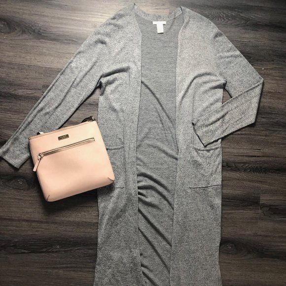 H&M Long Grey Cardigan - Picture 1 of 2
